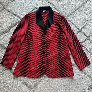 Hermann Lange collection blazer red black 44 / US size large / 12